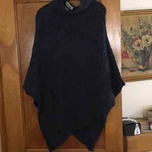 Warm wool poncho.  Made in Ireland!